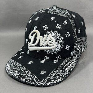DVS Flexfit Hat Cap Black Bandana Paisley Streetwear Skater Surfer Outdoor Mens